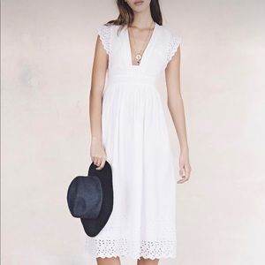 Madewell Eyelet midi dress SZ 0